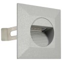  Lampy ścienne zewnętrzne LED, 6 szt., 5 W, srebrne, kwadratowe Lumarko! Lumarko!