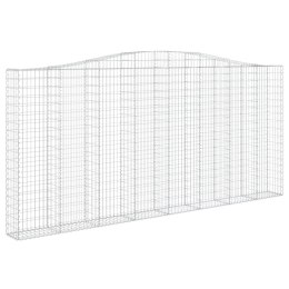  Łukowaty kosz gabionowy 400x30x180/200 cm, galwanizowane żelazo Lumarko! Lumarko!