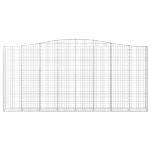  Łukowaty kosz gabionowy 400x30x180/200 cm, galwanizowane żelazo Lumarko! Lumarko!