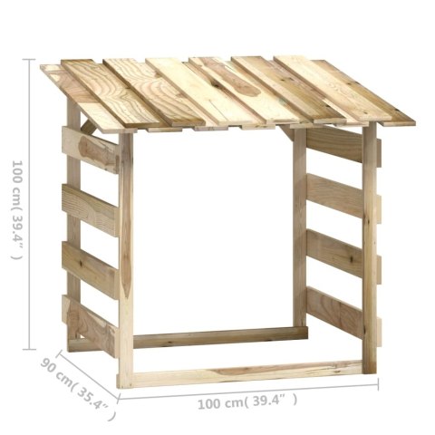  Pergola ogrodowa z daszkiem, 100x90x100 cm, drewno sosnowe Lumarko! Lumarko!