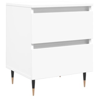  Szafka nocna, biała, 40x35x50 cm, materiał drewnopochodny Lumarko! Lumarko!