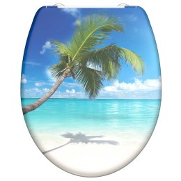 Deska sedesowa wolnoopadająca CARRIBEAN, duroplast z nadrukiem Lumarko! Lumarko!