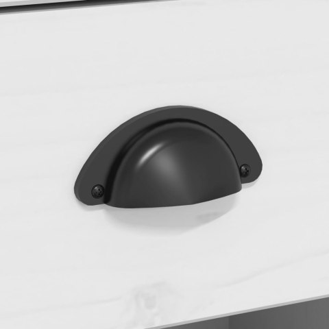 Biblioteczka BODO, biało-brązowa, 115,5x44x80 cm, lita sosna Lumarko! Lumarko!