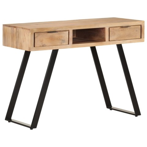 Biurko, 107x45x79 cm, drewno akacjowe z naturalną krawędzią Lumarko! Lumarko!