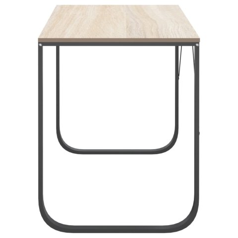 Biurko komputerowe, czarno-dębowe, 110x60x73 cm, płyta wiórowa Lumarko! Lumarko!