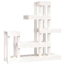  Kwietnik, biały, 92x25x97 cm, lite drewno sosnowe Lumarko! Lumarko!