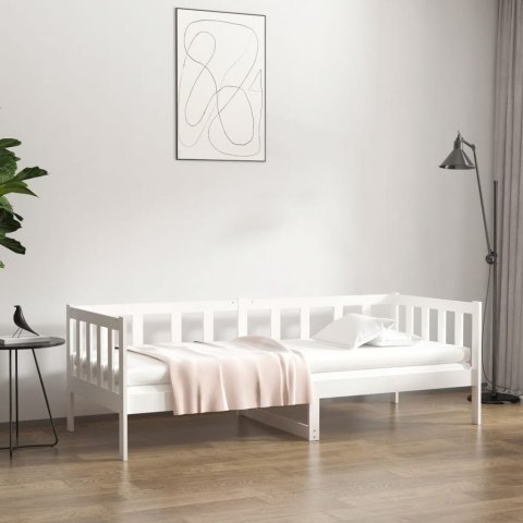  Łóżko dzienne bez materaca, białe, 80x200 cm, drewno sosnowe Lumarko! Lumarko!
