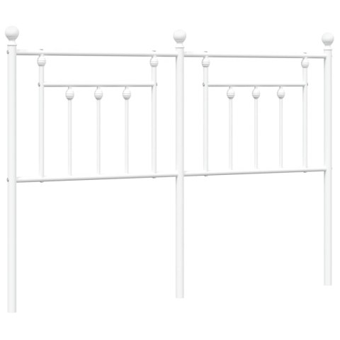  Metalowe wezgłowie, białe, 140 cm Lumarko! Lumarko!