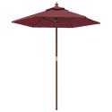  Parasol ogrodowy na drewnianym słupku, bordo, 196x231 cm Lumarko! Lumarko!