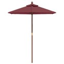  Parasol ogrodowy na drewnianym słupku, bordo, 196x231 cm Lumarko! Lumarko!