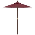  Parasol ogrodowy na drewnianym słupku, bordo, 196x231 cm Lumarko! Lumarko!