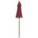  Parasol ogrodowy na drewnianym słupku, bordo, 196x231 cm Lumarko! Lumarko!