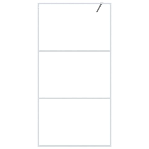  Ścianka prysznicowa, biała, 100x195 cm, przezroczyste szkło ESG Lumarko! Lumarko!