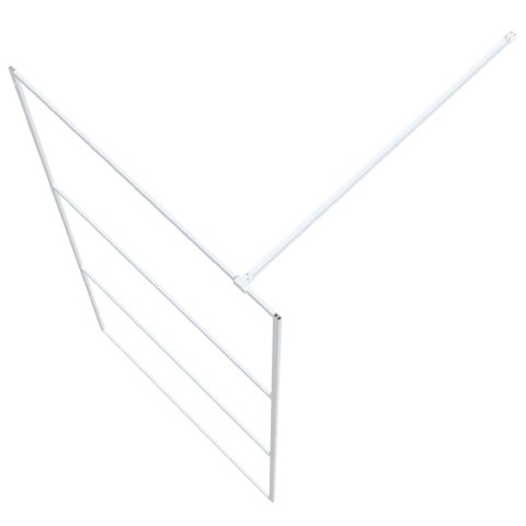  Ścianka prysznicowa, biała, 100x195 cm, przezroczyste szkło ESG Lumarko! Lumarko!