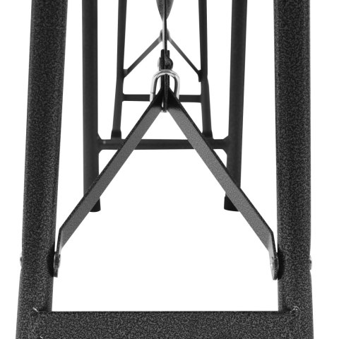  Składane ławki ogrodowe, 2 szt., 180 cm, HDPE, czarne Lumarko! Lumarko!