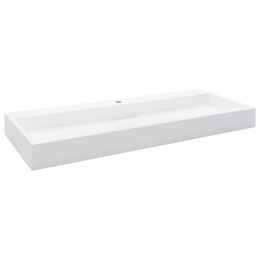 Umywalka, 120x46x11 cm, kompozyt mineralny/marmurowy, biała Lumarko! Lumarko!