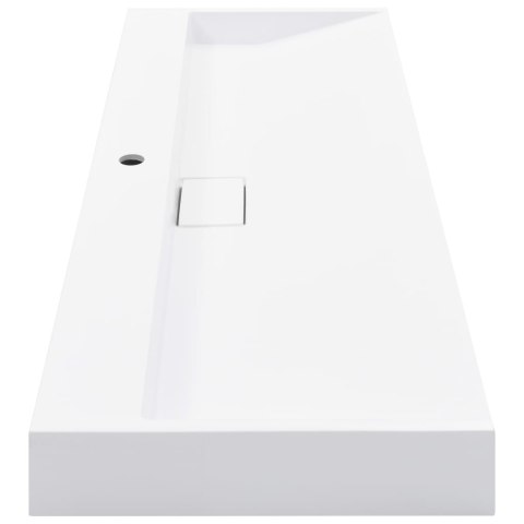  Umywalka, 120x46x11 cm, kompozyt mineralny/marmurowy, biała Lumarko! Lumarko!