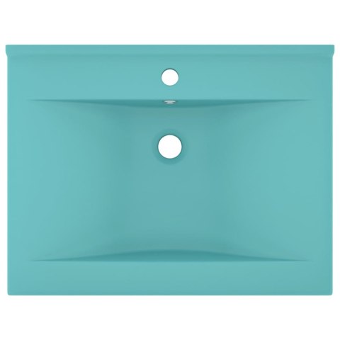  Umywalka z otworem na kran, matowa jasna zieleń, 60x46 cm Lumarko! Lumarko!