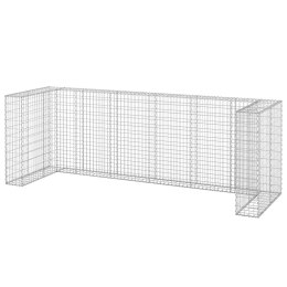 Gabionowa osłona do koszy na śmieci, stal, 325x100x110 cm Lumarko! Lumarko!