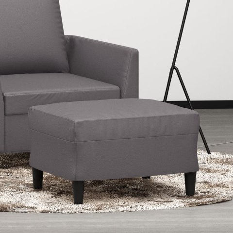  Podnóżek, szary, 60x50x41 cm, sztuczna skóra Lumarko! Lumarko!