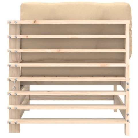  Siedziska narożne z poduszkami, 2 szt., lite drewno sosnowe Lumarko! Lumarko!