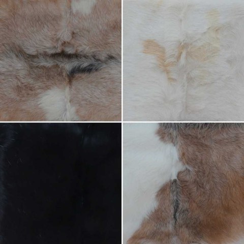  Składany stołek, skóra naturalna i lite drewno tekowe Lumarko! Lumarko!