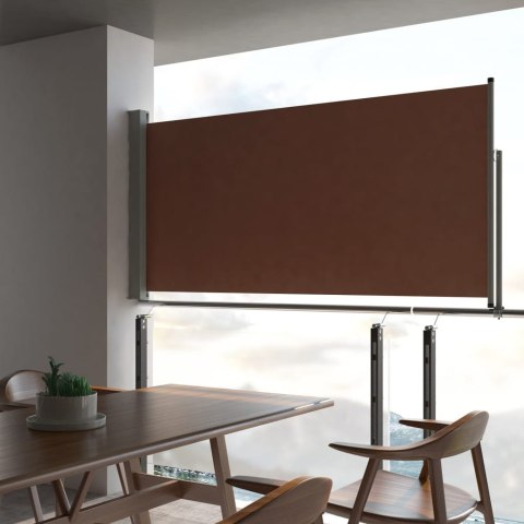  Wysuwana markiza boczna na taras, 120 x 300 cm, brązowa Lumarko! Lumarko!