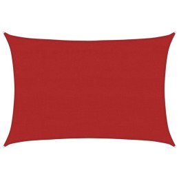  Żagiel przeciwsłoneczny, 160 g/m², czerwony, 4x6 m, HDPE Lumarko! Lumarko!
