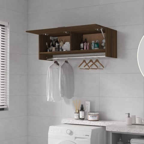  Szafka, brązowy dąb, 100x32,5x35 cm, materiał drewnopochodny Lumarko! Lumarko!