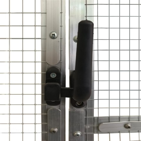  Woliera, srebrna, 1,79x6x1,85 m, aluminium Lumarko! Lumarko!