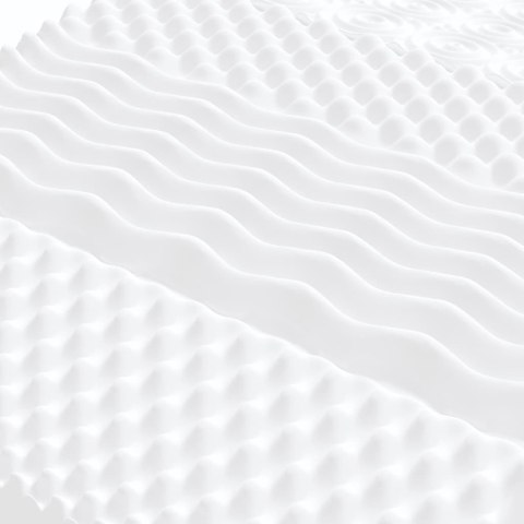 Leżanka rozsuwana z materacami, czarna, 80x200 cm, tkanina Lumarko! Lumarko!