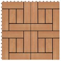 Płytki tarasowe, 22 szt., 30 x 30 cm, 2 m², WPC, kolor tekowy Lumarko! Lumarko!