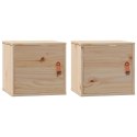  Szafki ścienne, 2 szt., 31,5x30x30 cm, lite drewno sosnowe Lumarko! Lumarko!