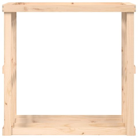  Zewnętrzny stojak na drewno, 108x52x106 cm, lita sosna Lumarko! Lumarko!
