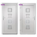  Drzwi wejściowe, białe, 88x200 cm, PVC Lumarko! Lumarko!