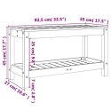 Ławka ogrodowa, 82,5x35x45 cm, lite drewno sosnowe Lumarko! Lumarko!