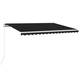  Ręcznie zwijana markiza z LED, 400 x 350 cm, antracytowa Lumarko! Lumarko!