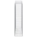 Kosze gabionowe, 4 szt, 200x50x200/220 cm, galwanizowane żelazo Lumarko! Lumarko!