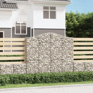  Kosze gabionowe, 7 szt, 200x30x180/200 cm, galwanizowane żelazo Lumarko! Lumarko!