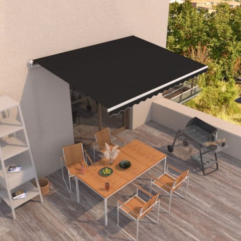  Ręcznie zwijana markiza, 450x350 cm, antracytowa Lumarko! Lumarko!