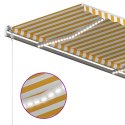  Ręcznie zwijana markiza z LED, 3,5x2,5 m, żółto-biała Lumarko! Lumarko!