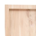 Blat stołu, 100x50x(2-6) cm, surowe lite drewno dębowe Lumarko! Lumarko!