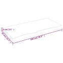 Blat stołu, 100x50x(2-6) cm, surowe lite drewno dębowe Lumarko! Lumarko!