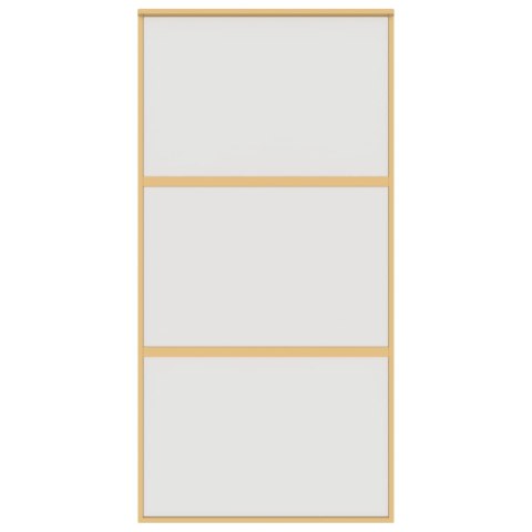 Drzwi przesuwne, złote, 102,5x205 cm, mrożone szkło ESG Lumarko! Lumarko!
