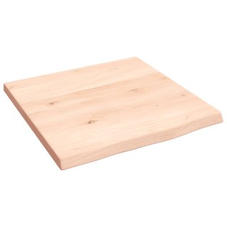  Półka, 40x40x2 cm, surowe lite drewno dębowe Lumarko! Lumarko!