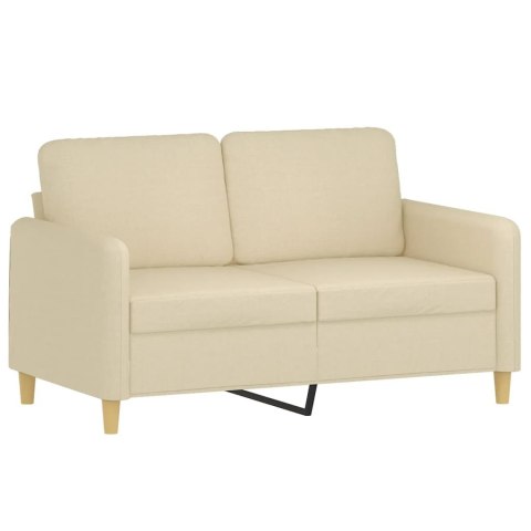 2-osobowa sofa, kremowa, 120 cm, tapicerowana tkaniną Lumarko! Lumarko!