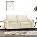  2-osobowa sofa, kremowy, 120 cm, sztuczna skóra Lumarko! Lumarko!