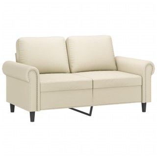  2-osobowa sofa, kremowy, 120 cm, sztuczna skóra Lumarko! Lumarko!