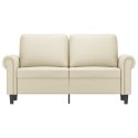  2-osobowa sofa, kremowy, 120 cm, sztuczna skóra Lumarko! Lumarko!