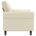  2-osobowa sofa, kremowy, 120 cm, sztuczna skóra Lumarko! Lumarko!